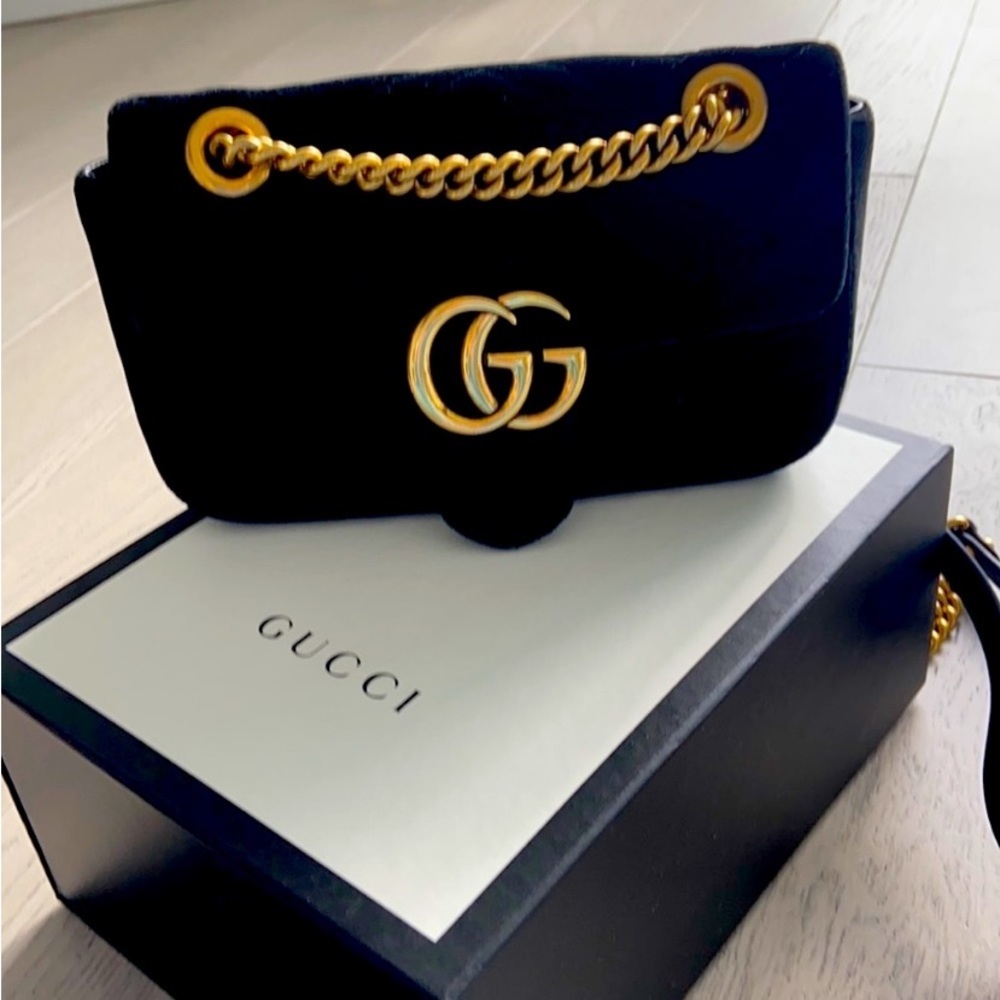 Gucci marmont velvet bag - Picture 2 of 7